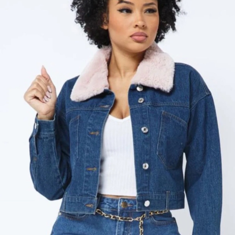 Mele E Pere Jean Trucker Jacket